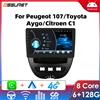 OSSURET Android GPS Per Auto per Citroen C1 Peugeot 107 Toyota Aygo Wireless CarPlay Auto Multimedia Video Player 4G 2DIN Radio Stereo WIFI