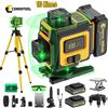 CONENTOOL Treppiede livella laser CONENTOOL 16 linee 4D 360 ° Strumenti di livello laser professionale verticale orizzontale autolivellante Batteria 2x3600mAh