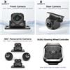 DUDUAUTO Accessori per lettori radio per auto per fotocamera panoramica 360 Sony 662 1080P Telecamere anteriori e posteriori Controllo volante BT applicabile solo a DUDUAUTO