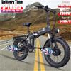 NONE 2026 ridstar 2000w H20 Pro Mountain E-bike Potente doppio motore Neve Bicicletta elettrica 48V 23AH 20 pollici * 4.0 Fat Tire Pieghevole Ebike
