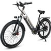NONE E-Bike L26 500W Motore 48V17AH Batteria per adulti Pendolarismo in città Bicicletta elettrica Pneumatici per tutti i terreni da 26 pollici Comoda bici elettrica