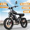 NONE Ridstar Q20 Pro Ebike, doppio motore 2000 W, due batterie 40 Ah, velocità massima 60 KM/H, chilometraggio massimo 120 km in modalità PAS, bici spessa 20 * 4,0