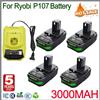 bonacell Batteria di ricambio da 3000 mAh per Ryobi 18V Li-ion, compatibile con Ryobi P107 P108 RB18L50, per utensili elettrici a batteria.
