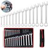 NONE 25pc Set di chiavi Set di chiavi aperte Ultra-sottile 6-28/30/32mm Plum Blossom Key Kit di chiavi a doppio scopo Strumenti di riparazione auto