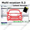 NONE Nuovissimo Multiecuscan V5.2 con Keygen Illimitato Registrato per Scanner OBD2 Fi/at, Compatibile con Strumento Diagnostico ELM327 OBDII