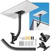 NONE Kit di Montaggio a Parete Starlink Gen 3, Staffa di Installazione con Adattatore per Tubo V3, Supporto per Montaggio Esterno su Tetto e Parete per Antenna Starlink V3, Set Completo di Hardware