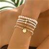 DAIPAN Braccialetti con perline etniche bohémien Set per catene di perline da donna Bracciale impilabile Accessori per gioielli fatti a mano Boho femminili