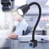Bymaocar Lampada per macchina CNC a LED con base magnetica da 5 W, luce per macchine utensili a LED, luce da lavoro per officina con braccio flessibile per fresatrici, torni