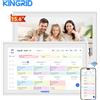 Kingrid P15 Calendario Digitale Smart WiFi da 15.6", Pianificazione Pasti e Compiti, Premi per Bambini, Sincronizzazione Wi-Fi, Google/iCloud, Calendario Elettronico Smart Touchscreen da Parete 32GB