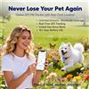 wanwaytech Localizzatore GPS per Cani e Gatti, Tracciamento in Tempo Reale, Distanza Illimitata, Codice QR, Dispositivo Anti-Smarrimento con Abbonamento SIM Richiesto