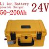 EOENKK Batteria da campeggio 24V impermeabile IP67 24V 50Ah 60Ah 80Ah 100Ah 120Ah 150Ah 200Ah batteria agli ioni di litio 24v per motore da traina + caricabatterie 10A