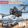 Lenovo Drone Lenovo GT50 Professionale con Fotocamera 8K HD, Motore Brushless 5G, Fotografia Aerea, Flusso Ottico e Schermo, Quadricottero RC