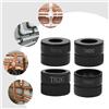 Bymaocar Set ganasce pressore TH16/20/26/32mm, kit morsetto tubolare per stampi a crimpare, inserti a crimpare per crimpare tubi in alluminio-plastica