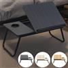 LONENESSL Tavolino Pieghevole per Laptop da Letto e Divano con 5 Livelli di Regolazione dell'Altezza e Portabicchiere Multifunzione