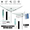 NONE 30 centimetri Stendibiancheria Stand Ombrello In Metallo Mobile Abbigliamento Airer Lavanderia Domestica Appendiabiti Ombrello Esterno Stendino