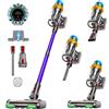 VAKERR Aspirapolvere senza fili VAKERR X15 Pro, 65 kPa, 650 W, potente aspirapolvere senza fili con 70 minuti di autonomia, ideale per pavimenti duri, peli di animali domestici e tappeti