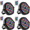 GOTSTAGE 4PCS 36LED Singolo Colore RGB Par Luci Luce Della Fase Con Controllo DMX Illuminazione Della Fase Interno Per DJ Disco Natale Festa di Nozze