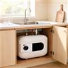 NONE Scaldabagno Istantaneo 1500W, Mini Boiler Elettrico da Cucina 6L con Temperatura Regolabile 30-65°C ° Lavello da Cucina per Camper/RV