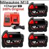 100% Per Milwaukee M18 18V 12000mAh 18650 Batteria Al Litio di Ricambio Per Milwaukee 48-11-1860 48-11-1850 48-11-1840 Batteria Strumento