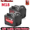 powtree Per Milwaukee M18 Batteria 18V 9000mAh Caricabatteria al litio ricaricabile per Milwaukee 48-11-1815 48-11-1850 Batterie per utensili