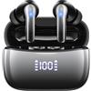 Drsaec Auricolari wireless intrauricolari Bluetooth 5.3 4 microfoni HD Riduzione del rumore Tempo di riproduzione 50 ore Display digitale a LED.