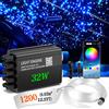 VASTFIRE Kit fai da te per rivestimento anteriore Twinkle Starlight da 1200 pezzi - Plafoniere per auto in fibra ottica con effetto meteora, modalità RGBW, controllo Bluetooth