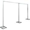 NONE Supporto per arco nuziale in metallo 3x6m/10x20ft, supporto per piante per tenda da sfondo per fotografia resistente, supporto per piante con decorazione floreale per palloncini