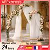 NONE Arco per matrimonio in oro Supporto per compleanno Anniversario Decorazioni per feste Arco per palloncini Nuovo telaio Staffa per supporto per fondale 6FT 6.6FT 7.2FT Dimensioni