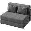 NONE Divano letto e sedia letto pieghevoli Divano letto convertibile Divano letto pieghevole con cuscino Salotto da pavimento capitonnè per soggiorno camera da letto