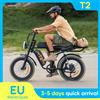 Urlife T2 E-Bike 250W 20x4" Fat Tire Bici elettrica Picco Mountain Bike elettrica 48V 15.6Ah Batteria rimovibile 28MPH 100M Gamma