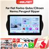OSSURET Lettore autoradio Android da 10 "per Fiat Fiorino Qubo Citroen Nemo Peugeot Bipper 2008-2017 Carplay Auto GPS Car Multimedia 360cam