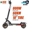 NONE Monopattino Elettrico Pieghevole MANKEEL 8.5/10 Pollici: 800W/350W, 30/45km/h, Autonomia 35/60km, Luci RGB, Indicatori, USB Per adulti/adolescenti: regalo
