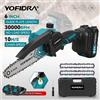 YOFIDRA 6 Pollici Motosega Elettrica Cordless Oliatore Giardino Taglio del Legno Log Potatura Sega Strumento di Potatura Per Makita 21V Batteria Spille