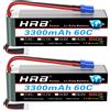 HRB POWER HRB 6S 3000mah 22.2V 3300mah Lipo Batteria 60C XT60 Connettore per Auto FPV Aereo Drone Barca Camion