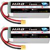 HRB POWER 1/2 Pack HRB 6S 22.2V 1800mah Lipo Batteria 50C Per RC Quadcopter Elicottero Barca Auto Aereo