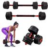 NONE Dig Together, manubri regolabili 20 kg, kit bodybuilding per uomo e donna 2in1, nero rosso/nero