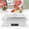 NONE Scaldavivande elettrico 9.51QT con controllo touchscreen 600W Riscaldamento rapido Temperatura regolabile Ideale per feste e ristorazione