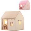 NONE Tenda per bambini, casetta da gioco per interni ed esterni, tenda da gioco, casetta giocattolo da principessa per neonati e bambine dai 3 ai 13 anni