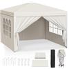 WOLTU Baldacchino pieghevole 3x3m Tenda da giardino Campeggio Pavillon Gazebo Protezione solare UV impermeabile con borsa per il trasporto Parasole Riparo