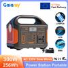Gaiaray 300W 256Wh Centrale elettrica portatile UPS Generatore solare LiFePO4 Batteria Stazione di ricarica a onda sinusoidale per il campeggio