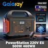 NONE Gaiaray 500W Stazione di Alimentazione Portatile Generatore Solare Batteria LiFePo4 220V 460Wh Alimentazione Elettrica per Campeggio e Camper