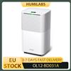 HUMILABS Deumidificatore Portatile HUMILABS 12L, Serbatoio Acqua 2L, Timer 24H, 3 Modalità, Drenaggio Automatico/Manuale, Schermo Touch LED, Bassa Rumorosità