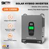 DATOUBOSS 24V 3300W Inverter ibrido solare 5000W PV 120A MPPT Ricarica rapida 10ms Tempo di trasferimento UPS Onda sinusoidale pura per il backup domestico