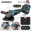 YOFIDRA 125 millimetri Brushless Elettrico Smerigliatrice Angolare 3 Velocità M14 Legno Rettifica Lucidatura Utensile Da Taglio Per Makita 21V Batteria Spille