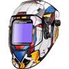 ARCCAPTAIN Casco da saldatura ARCCAPTAIN con oscuramento automatico, maschera da saldatura con ampio campo visivo 100 x 93 mm, True Colour, ampia gamma di tonalità 4/9-13 per MIG MAG TIG