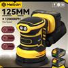 MELLWIN Levigatrice Orbitale Elettrica MELLWIN 125MM Senza Fili, Lucidatrice a 3 Velocità per Legno e Metallo, Compatibile con Batteria Makita 18V