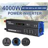 GECOFEER Inverter di Potenza 4000W da DC 12V/24V a AC 220V/230V con 3 Porte USB e 1 Porta PD per Ricarica con Display LED