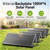Rvpozwer 12,8 V 400 W/200 W/100 W Pannello solare monocristallino 18BB Tipo N Alimentazione fotovoltaica ad alta efficienza per giardino con tetto fuori rete