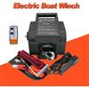 BYSSEA Verricello elettrico per rimorchio per barche 12V 2000 libbre | Verricello portatile staccabile con telecomando wireless per yacht e uso marino