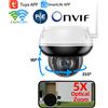 REHENTINT 5MP Tuya WiFi POE Onvif 5X Zoom ottico PTZ esterno Motion Tracking IR Audio Video Sistemi di telecamere CCTV di sicurezza APP SmartLife